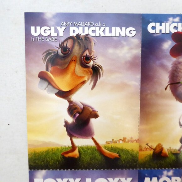 NEW 2005 DISNEY CHICKEN LITTLE PROMOTIONAL PREMIERE TRADING CARD SHEET - Picture 3 of 14